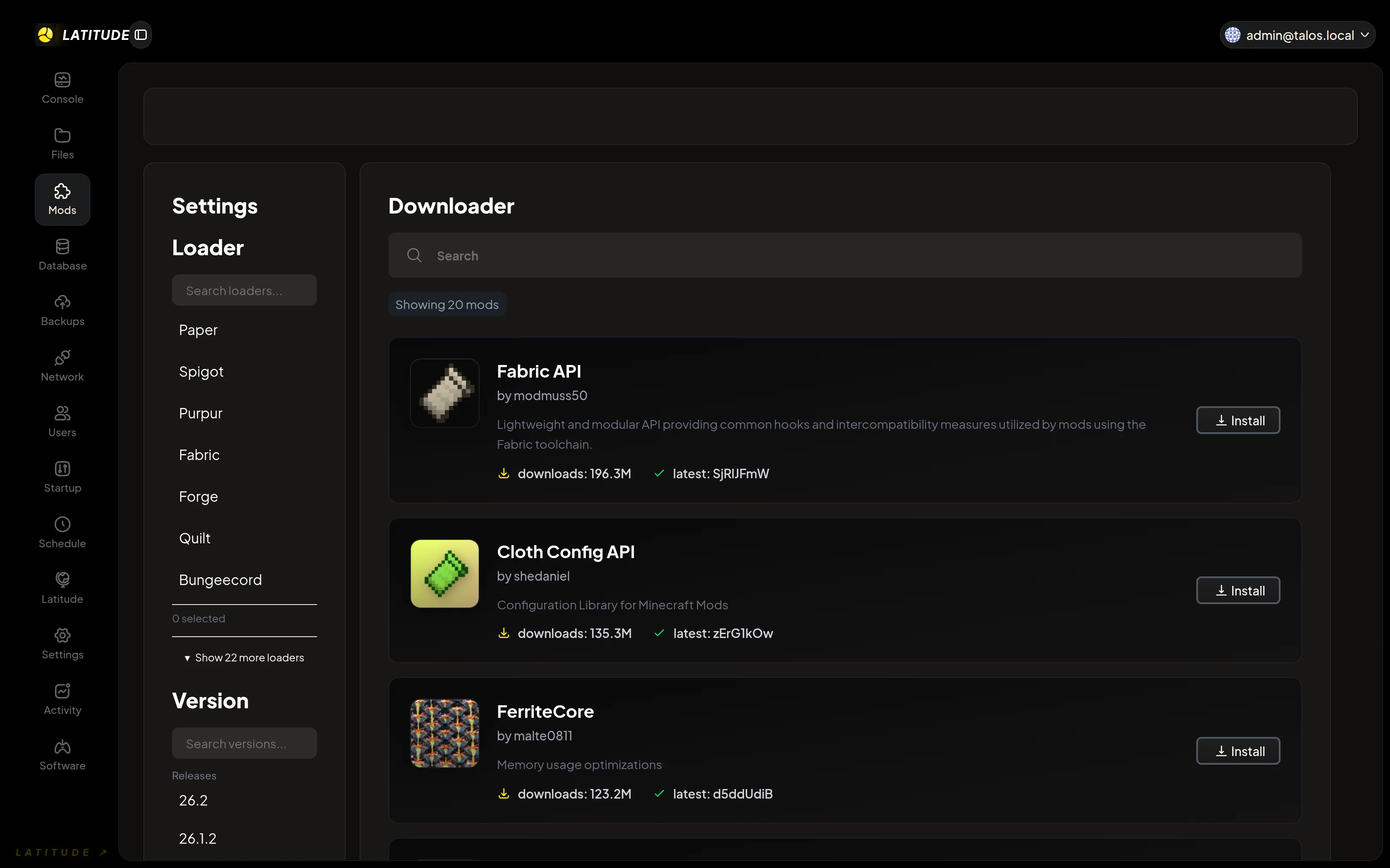 One-click mod installer